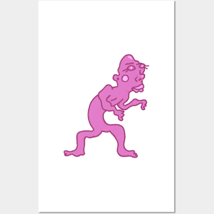 Funky Hot Pink Wiggler Posters and Art